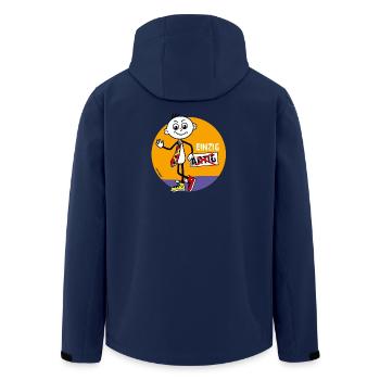 Einzig nicht artiger Strichel. Einzigartig  - Recycelte Männer Softshell-Jacke von Stanley/Stella - Navy - Hinten - AI Model Male 185 light (185cm)