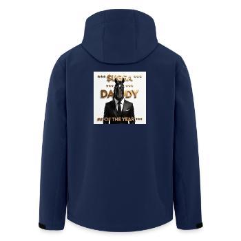 Sugga Daddy Horse Couture - Recycelte Männer Softshell-Jacke von Stanley/Stella - Navy - Hinten - AI Model Male 185 light (185cm)