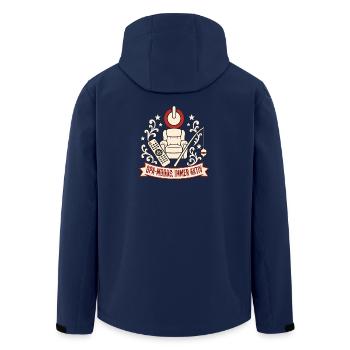 Opa Modus Immer Aktiv Lustiger Rentner Spruch - Recycelte Männer Softshell-Jacke von Stanley/Stella - Navy - Hinten - AI Model Male 185 light (185cm)