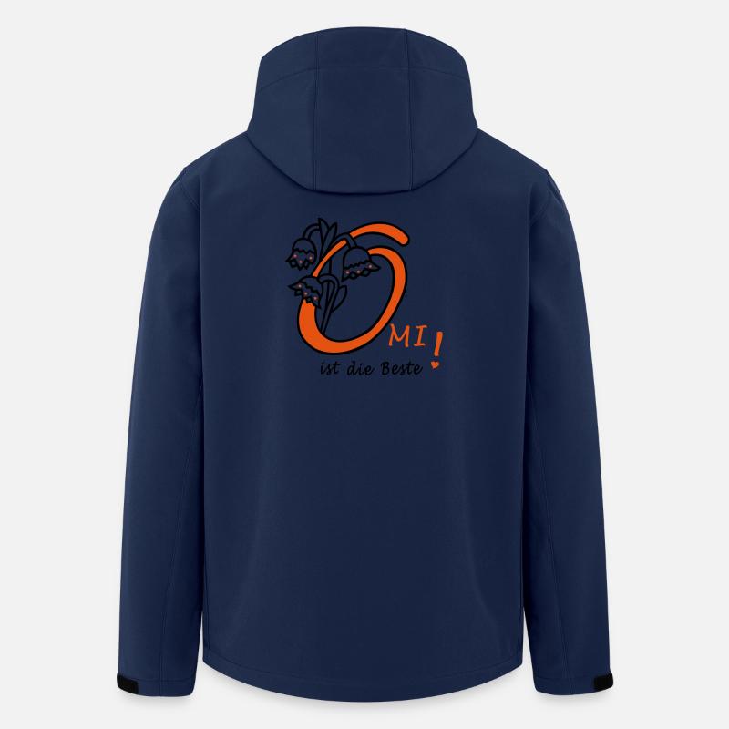Omi ist die Beste - Recycelte Männer Softshell-Jacke von Stanley/Stella - Navy