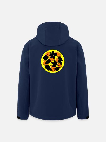 Autumn October Weather - Men’s Recycled Softshell Jacket by Stanley/Stella - navy