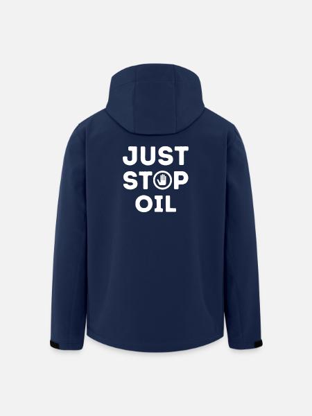 Öl einfach stoppen - Recycelte Männer Softshell-Jacke von Stanley/Stella - Navy
