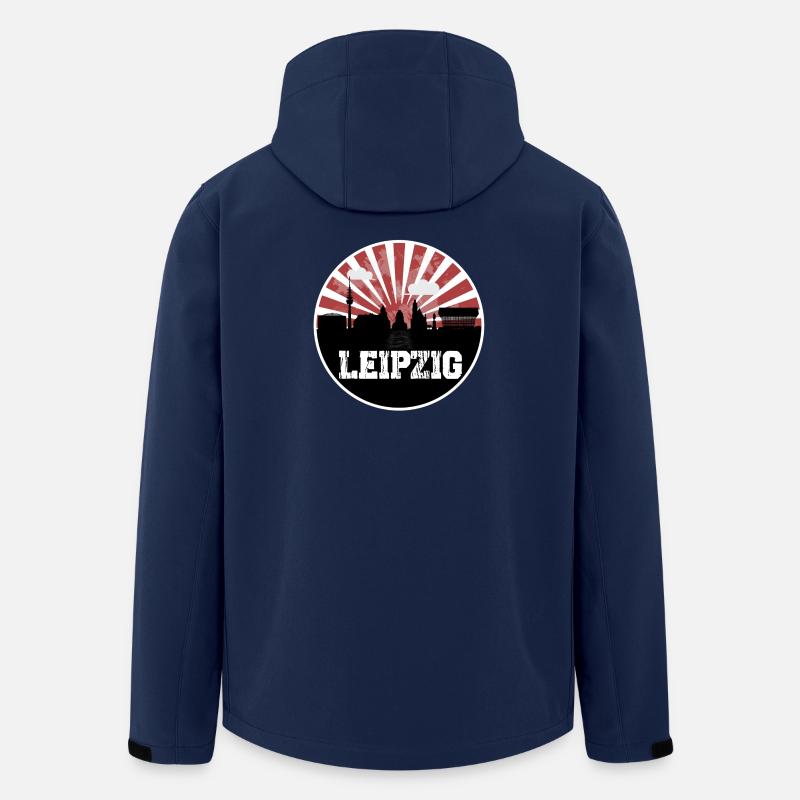 Leipzig Heimspiel Skyline - Recycelte Männer Softshell-Jacke von Stanley/Stella - Navy