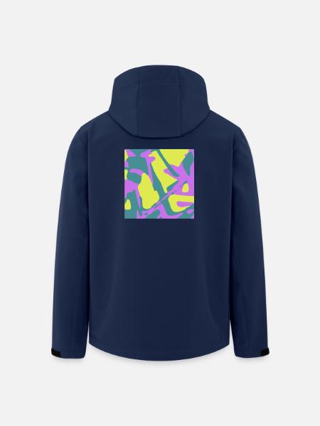 Camouflage - Recycelte Männer Softshell-Jacke von Stanley/Stella - Navy