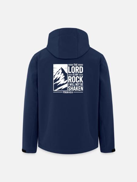 The Lord Is My Rock Psalm 62 - Recycelte Männer Softshell-Jacke von Stanley/Stella - Navy