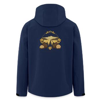 Festival de la truffe italienne - Veste softshell homme en polyester recyclé Stanley/Stella - marine - Dos - AI Model Male 185 light (185cm)