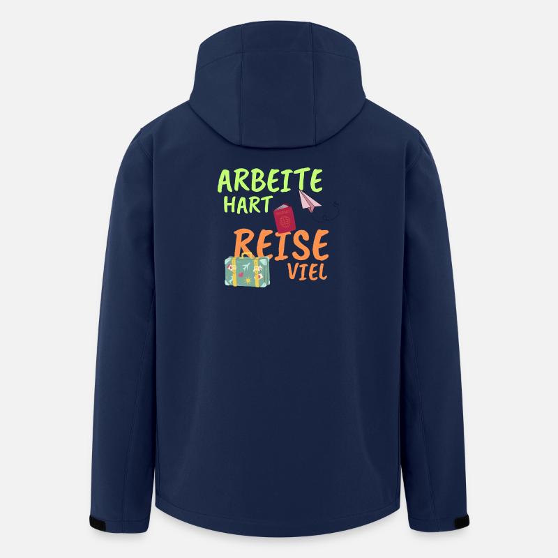 Arbeitehart - Recycelte Männer Softshell-Jacke von Stanley/Stella - Navy