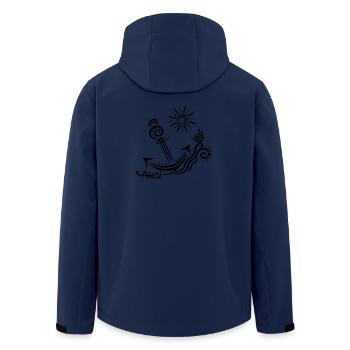 Anker Reisen Sommer Ahoy - Men’s Recycled Softshell Jacket by Stanley/Stella - navy - Back - AI Model Male 185 light (185cm)