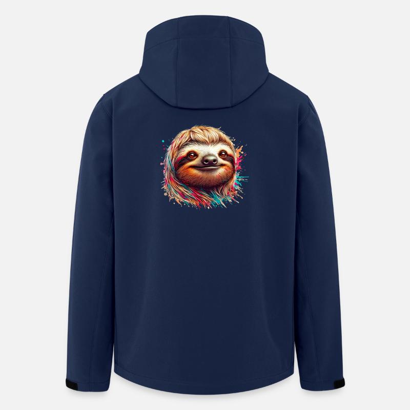 Faultier - Recycelte Männer Softshell-Jacke von Stanley/Stella - Navy