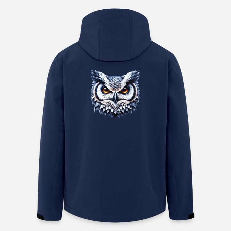 Owl - Men’s Recycled Softshell Jacket by Stanley/Stella - navy