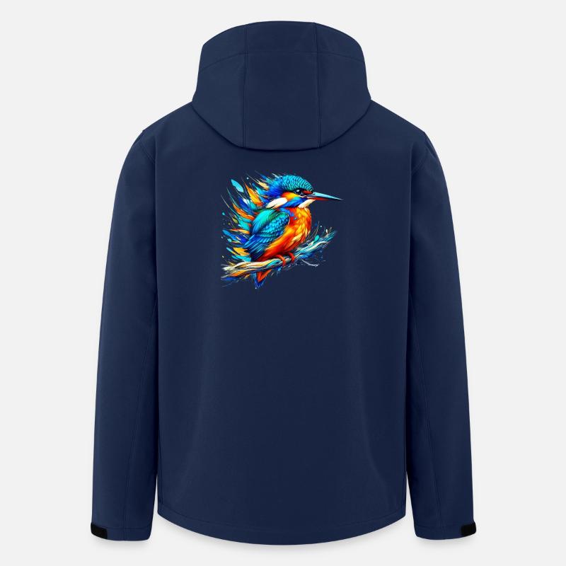 Eisvogel - Recycelte Männer Softshell-Jacke von Stanley/Stella - Navy