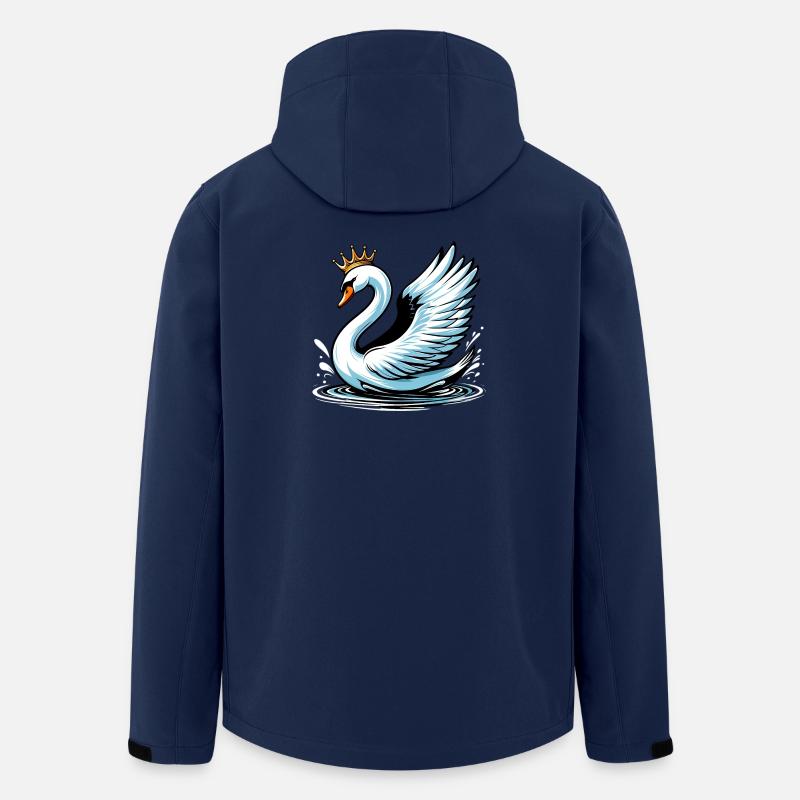 Schwan - Recycelte Männer Softshell-Jacke von Stanley/Stella - Navy