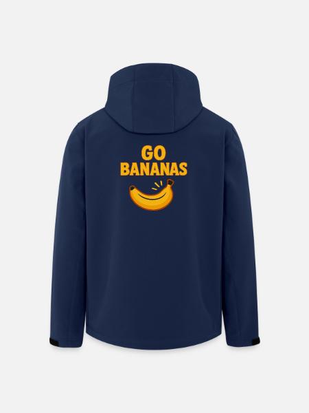 Go Bananas – Funny banana design - Men’s Recycled Softshell Jacket by Stanley/Stella - navy