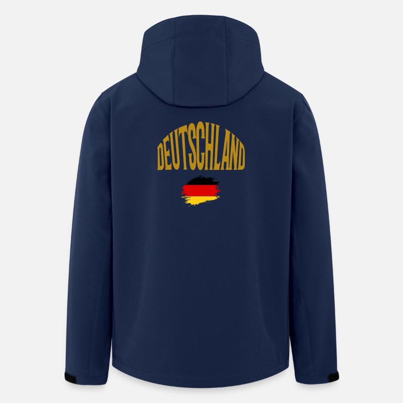 Deutschland - Recycelte Männer Softshell-Jacke von Stanley/Stella - Navy