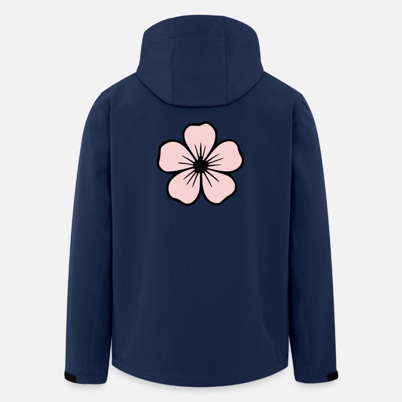 Hibiskus Blüte pastell Blumen Geschenk Mutter  - Recycelte Männer Softshell-Jacke von Stanley/Stella - Navy