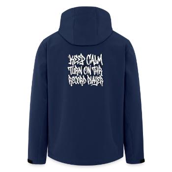 Hip Hop Rap Graffiti - Men’s Recycled Softshell Jacket by Stanley/Stella - navy - Back - AI Model Male 185 light (185cm)