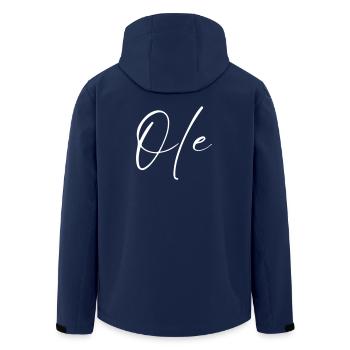 Ole Name T-Shirt Geschenk Für Männer - Recycelte Männer Softshell-Jacke von Stanley/Stella - Navy - Hinten - AI Model Male 185 light (185cm)