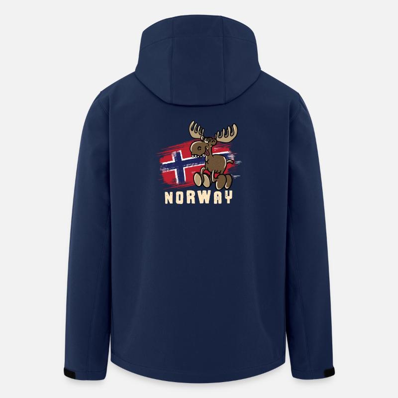 Norway - Moose - Recycelte Männer Softshell-Jacke von Stanley/Stella - Navy