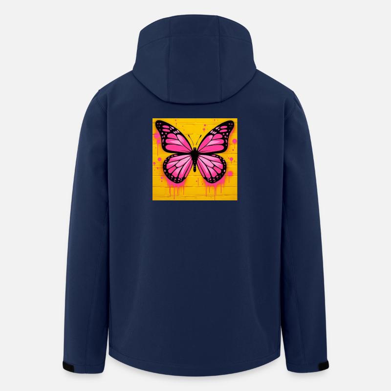 Schmetterling - Recycelte Männer Softshell-Jacke von Stanley/Stella - Navy