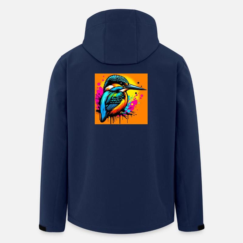kingfisher - Men’s Recycled Softshell Jacket by Stanley/Stella - navy