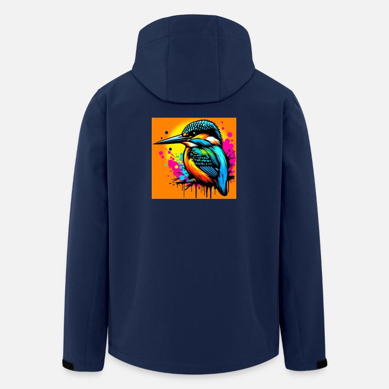 Eisvogel - Recycelte Männer Softshell-Jacke von Stanley/Stella - Navy