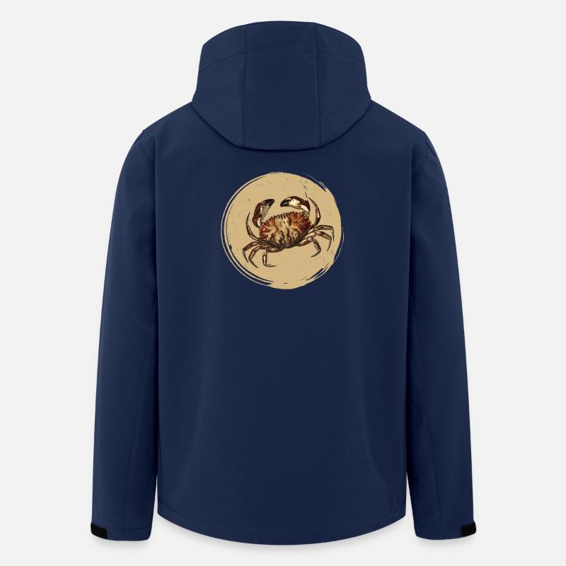 Krabbe - Recycelte Männer Softshell-Jacke von Stanley/Stella - Navy