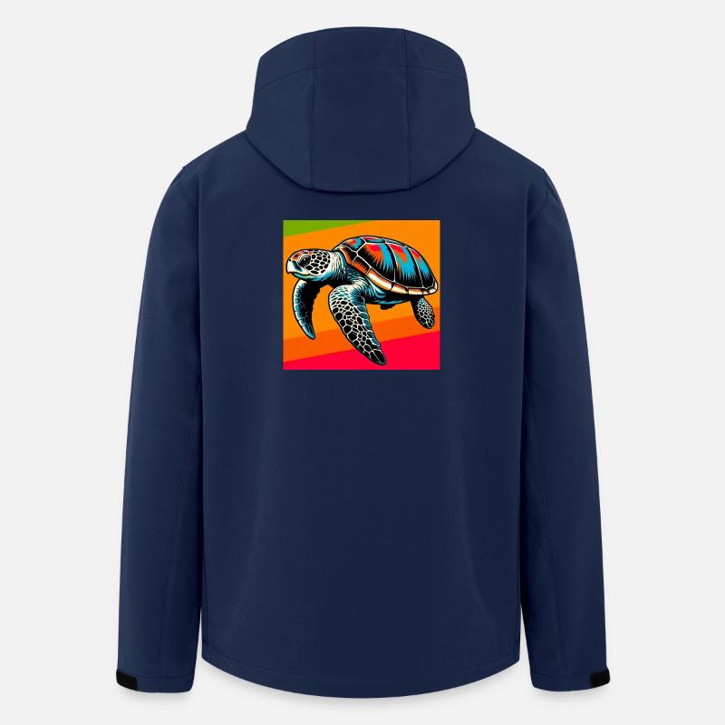 Schildkröte - Recycelte Männer Softshell-Jacke von Stanley/Stella - Navy
