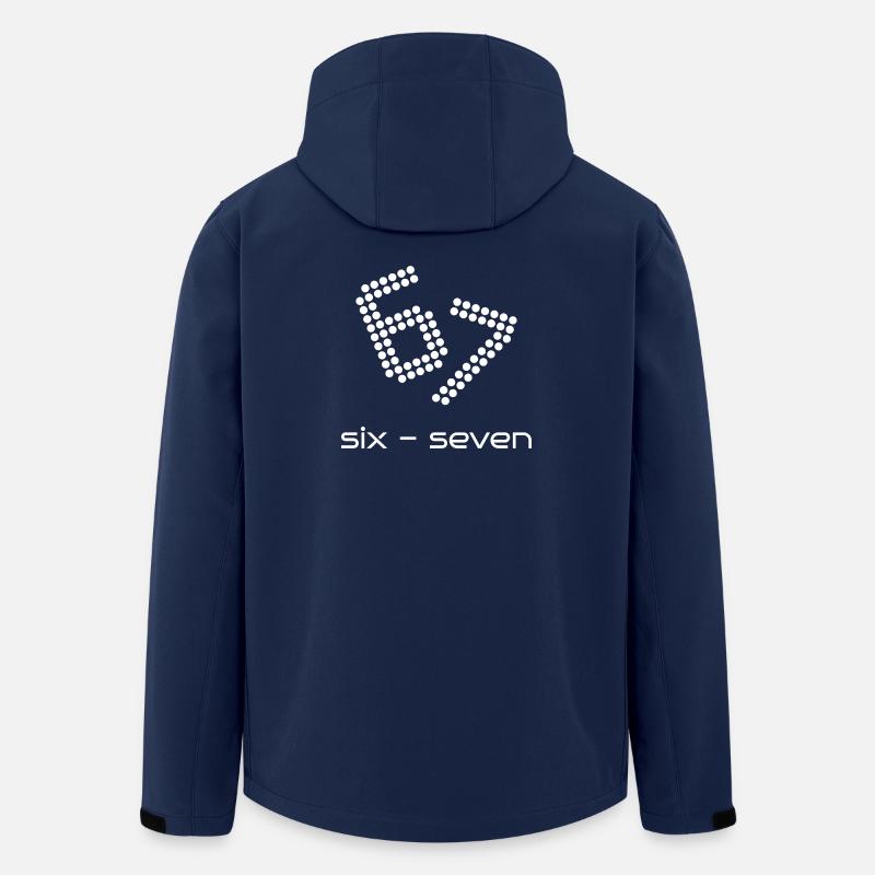 six seven 6 - 7 - Men’s Recycled Softshell Jacket by Stanley/Stella - navy