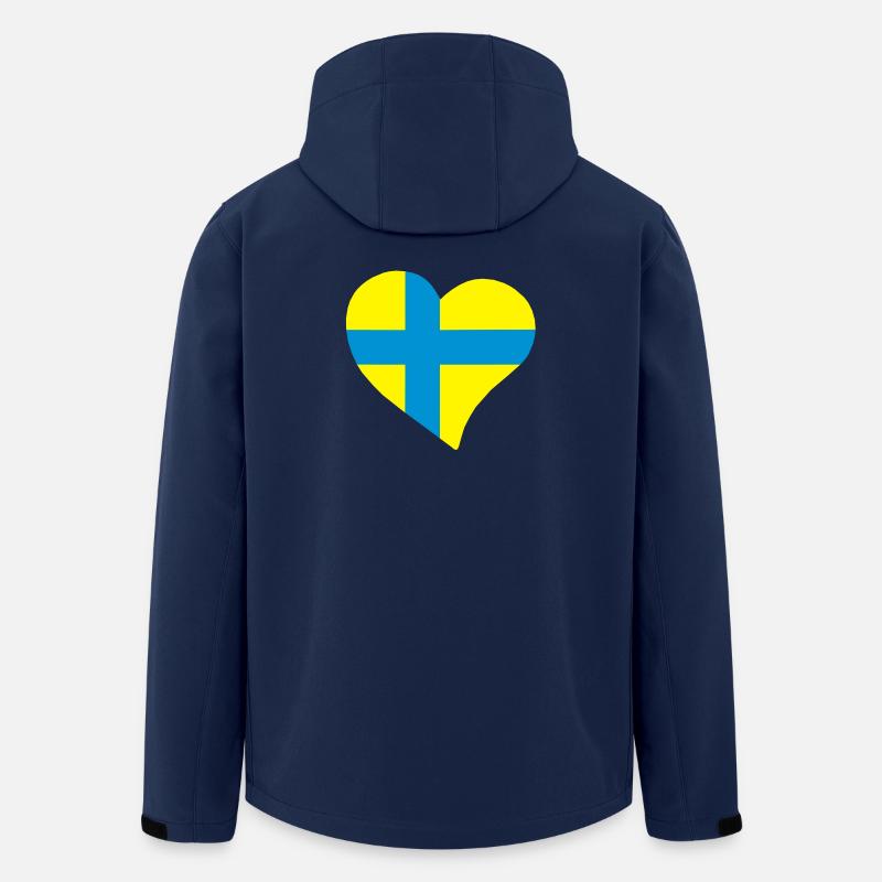 Östergötland herz - Recycelte Männer Softshell-Jacke von Stanley/Stella - Navy