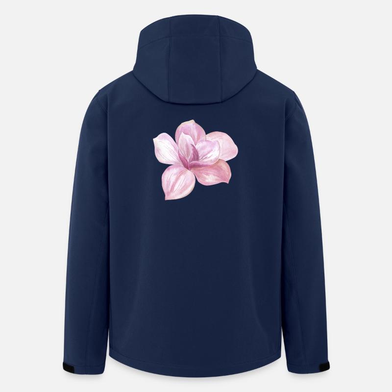 Blume - Recycelte Männer Softshell-Jacke von Stanley/Stella - Navy