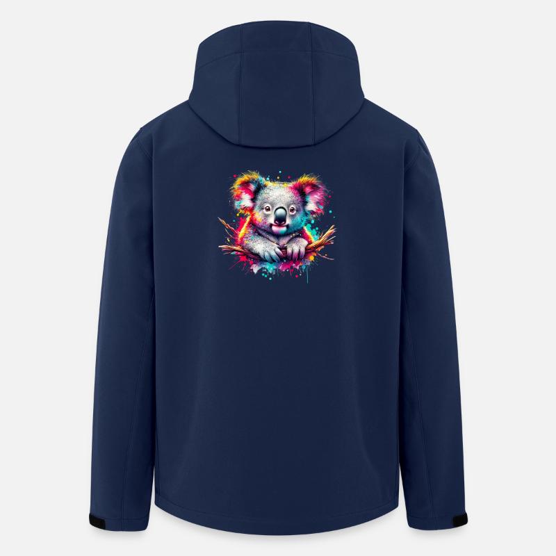 Koala - Recycelte Männer Softshell-Jacke von Stanley/Stella - Navy