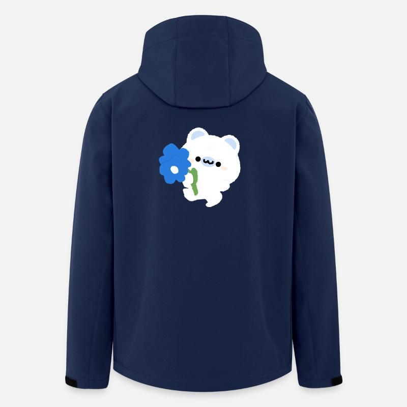 Romantischer Eisbär - Recycelte Männer Softshell-Jacke von Stanley/Stella - Navy