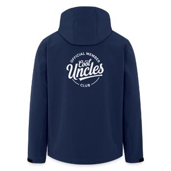 Cool Uncles Club - Recycelte Männer Softshell-Jacke von Stanley/Stella - Navy - Hinten - AI Model Male 185 light (185cm)