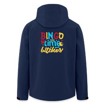 Bingo Game Bingo Time Bitches Bingo - Recycelte Männer Softshell-Jacke von Stanley/Stella - Navy - Hinten - AI Model Male 185 light (185cm)