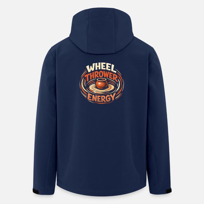 Drehscheiben-Energie | Töpfern - Recycelte Männer Softshell-Jacke von Stanley/Stella - Navy
