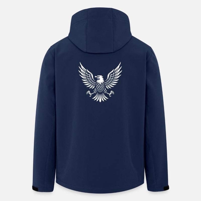 Adler usa amerikanisch - Recycelte Männer Softshell-Jacke von Stanley/Stella - Navy