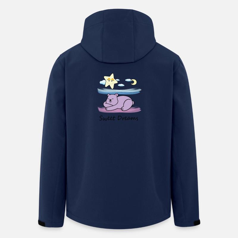 Süßer Teddybär - Recycelte Männer Softshell-Jacke von Stanley/Stella - Navy