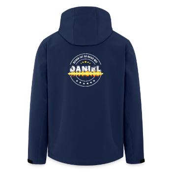 Keiner ist so heiss wie DANIEL  - Recycelte Männer Softshell-Jacke von Stanley/Stella - Navy - Hinten - AI Model Male 185 light (185cm)