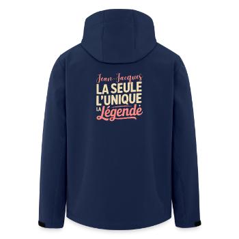 Jean Jacques Homme Humor Idée Cadeau Humoristique - Recycelte Männer Softshell-Jacke von Stanley/Stella - Navy - Hinten - AI Model Male 185 light (185cm)