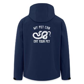 Snake Keeper Artwork - Recycelte Männer Softshell-Jacke von Stanley/Stella - Navy - Hinten - AI Model Male 185 light (185cm)