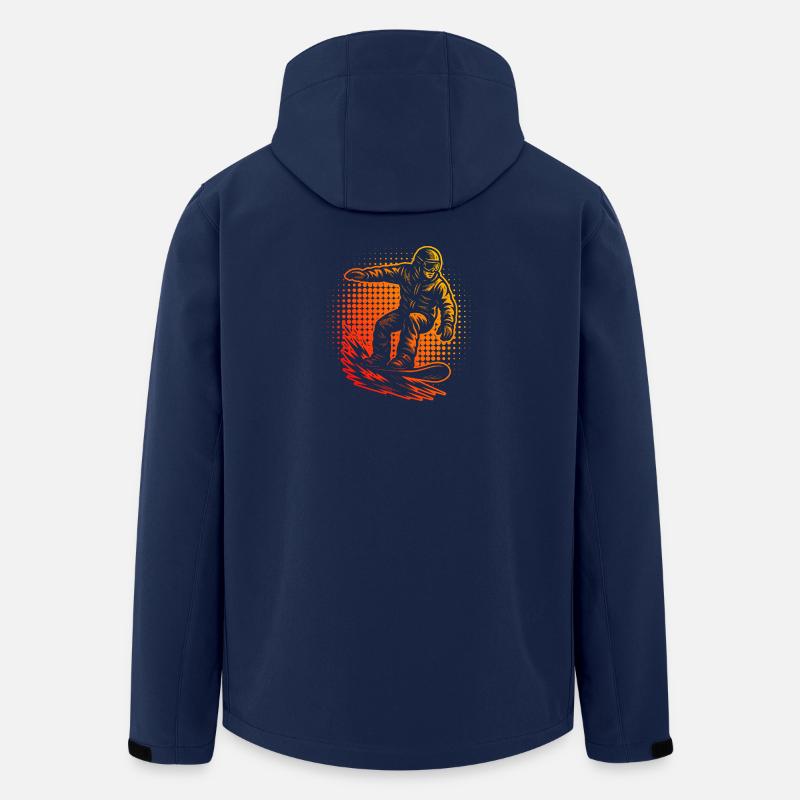 Direkte Snowboard Aussage - Recycelte Männer Softshell-Jacke von Stanley/Stella - Navy