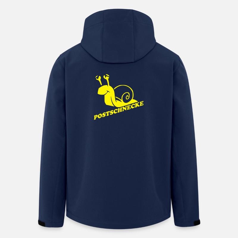 Gelbe Schnecke Retro-Logo Post - Recycelte Männer Softshell-Jacke von Stanley/Stella - Navy