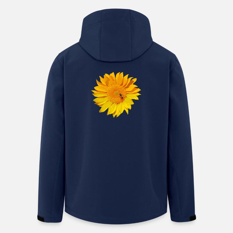 sonnenblume Biene - Recycelte Männer Softshell-Jacke von Stanley/Stella - Navy