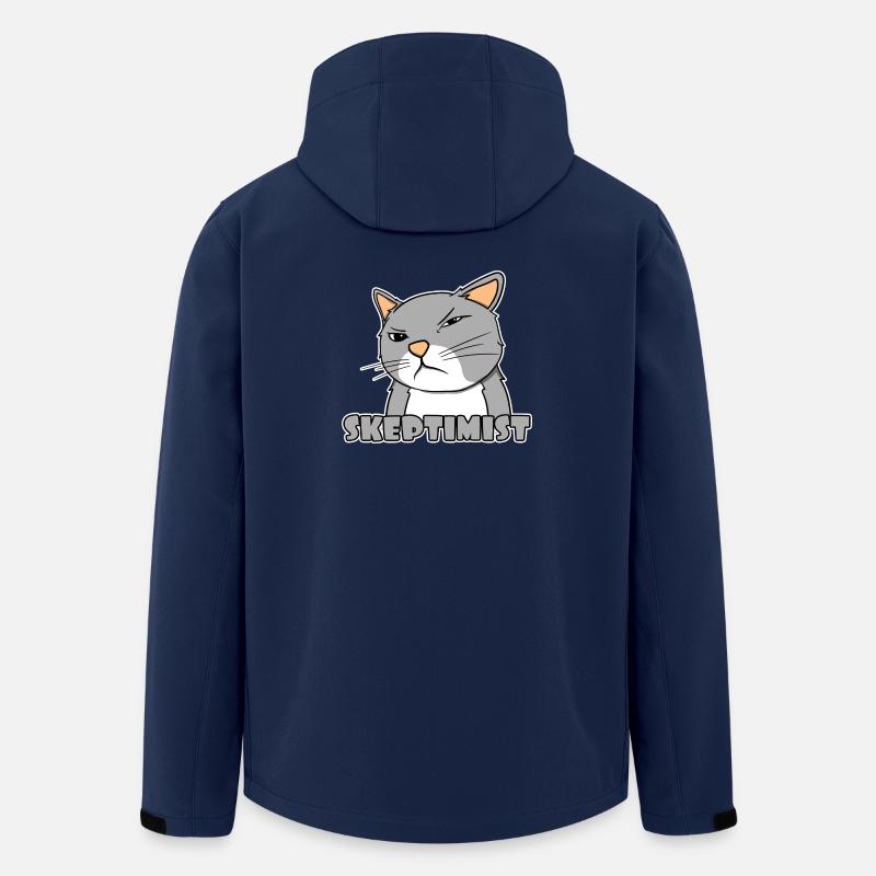 Skeptiker Katze - Skeptimist - Recycelte Männer Softshell-Jacke von Stanley/Stella - Navy