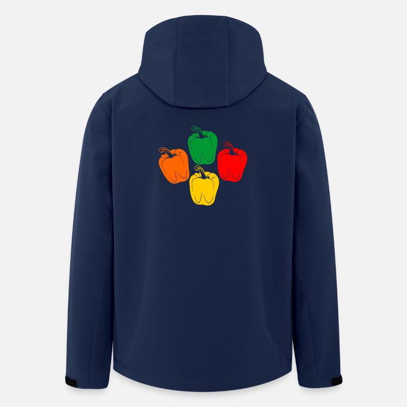 Vier Farben der Paprika - Recycelte Männer Softshell-Jacke von Stanley/Stella - Navy