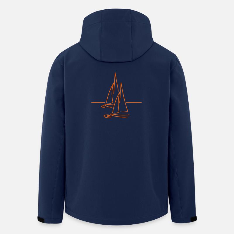 Segler Segelboot Geschenk - Recycelte Männer Softshell-Jacke von Stanley/Stella - Navy