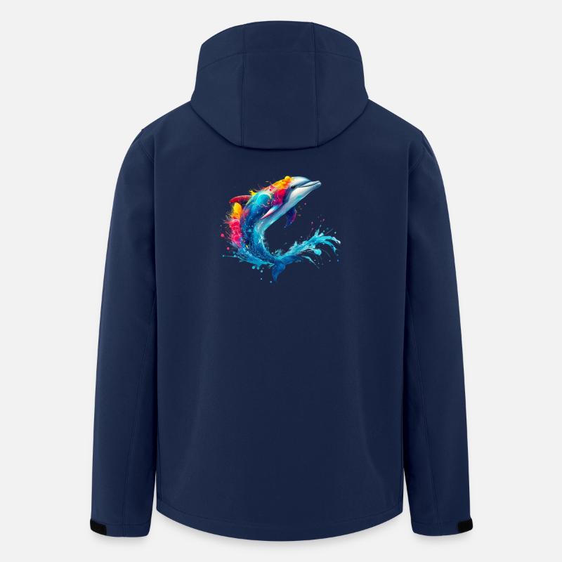 Dolphin - Men’s Recycled Softshell Jacket by Stanley/Stella - navy