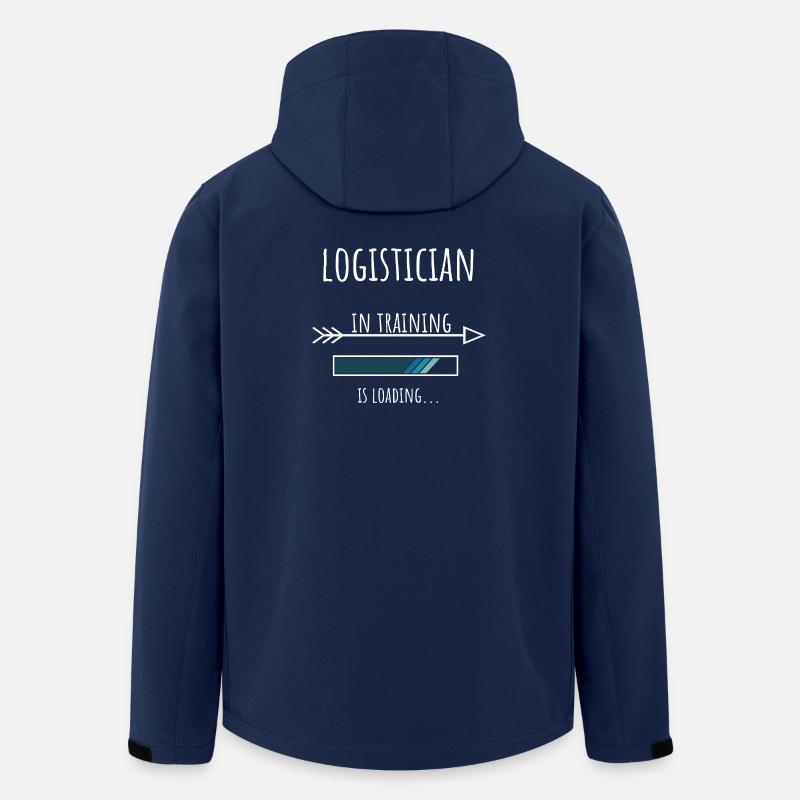 Logistician in Ausbildung Beruf Geschenk - Recycelte Männer Softshell-Jacke von Stanley/Stella - Navy