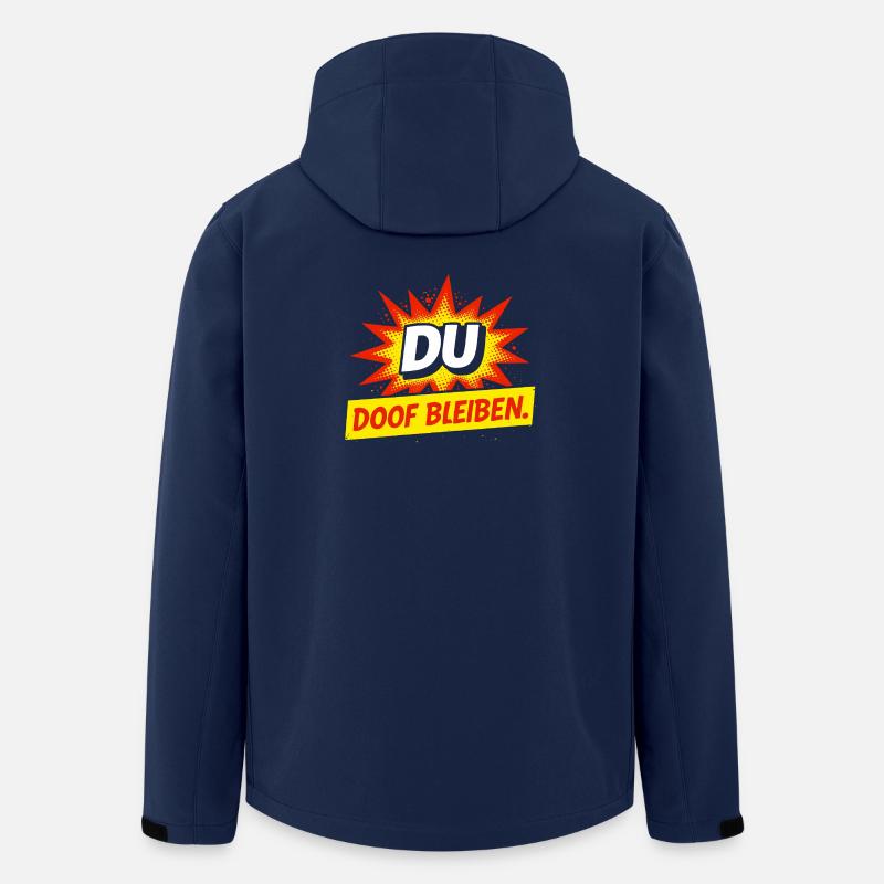 Freches Comic Spruch Shirt - Recycelte Männer Softshell-Jacke von Stanley/Stella - Navy