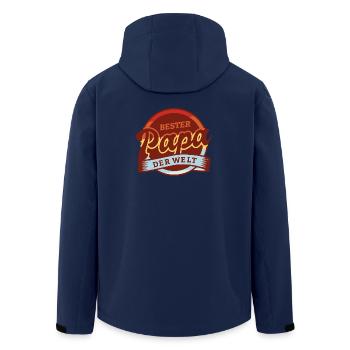 Bester Papa - Recycelte Männer Softshell-Jacke von Stanley/Stella - Navy - Hinten - AI Model Male 185 light (185cm)